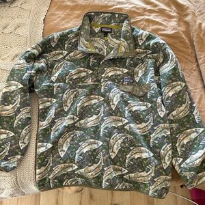 Patagonia Men’s Synchilla Rare Trout Fish Fleece Pullover (L)